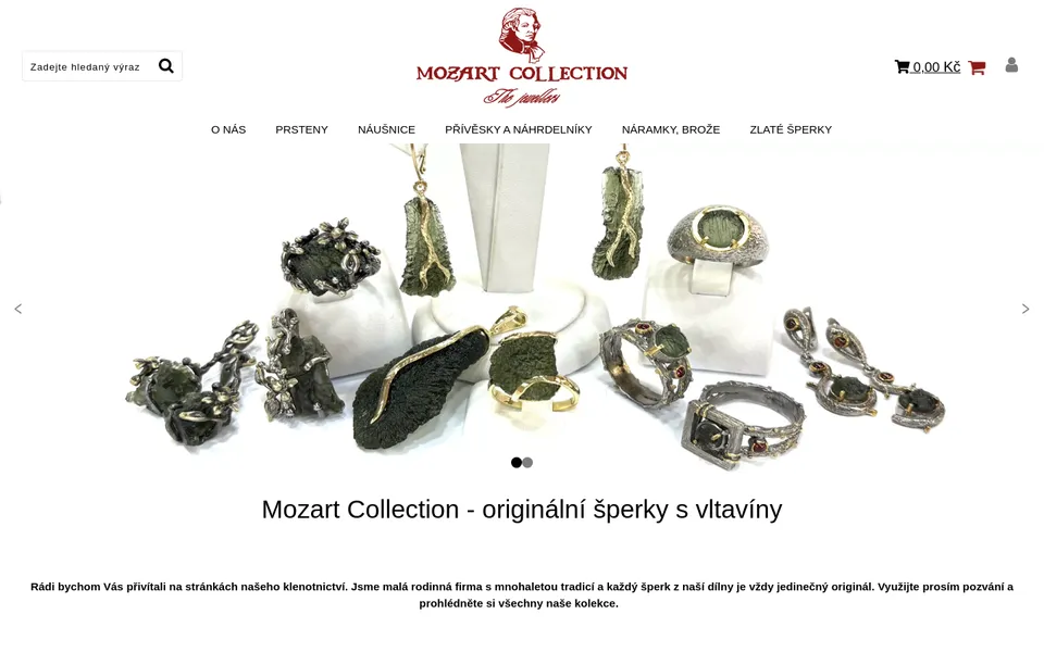 Ukázka webu Mozart Collection
